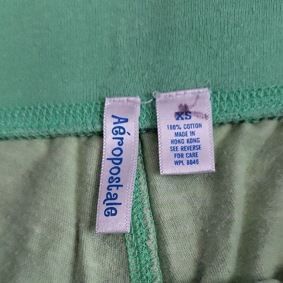 Aeropostale Mint Green Cotton Low-rise Pajama Pants - Picture 2 of 6